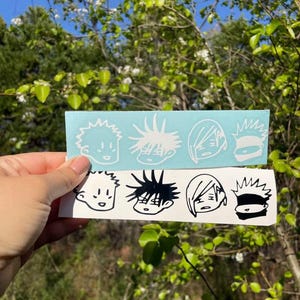 Yuji,Megumi,Nobara,and Gojo Sticker Set | JJK 呪術廻戦 | Anime & Manga Decal Stickers