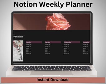 Notion Planner || Notion Weekly Planner ||Notion Template ||Weekly Planner || Instant Download