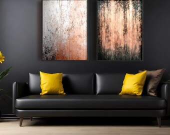 Abstract Painting Set of 2 Modern Minimalist Art (Digital Download)