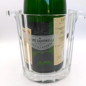 Vintage Moet & Chandon Crystal Ice Bucket - Petite Licuorelle Logo