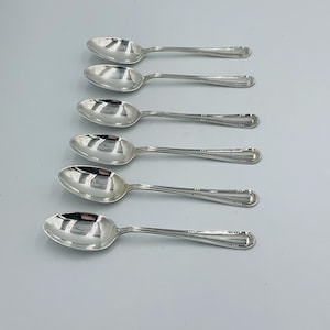 Sterling Silver Demitasse Coffee Spoons by Cooper Bros and Sons Ltd, Sheffield, England 1947