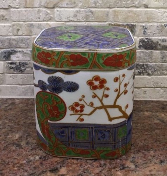 Listing 170 is a Vintage Kutani Brocade Bloomingdales Japan porcelain