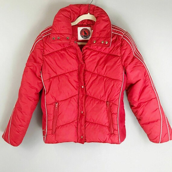 vintage 70's Mountain Goat puffer ski race jacket