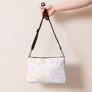Bolso bandolera - Estampado de nubes - Colores del atardecer