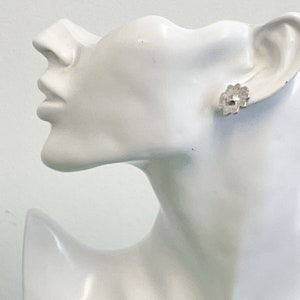 Sterling Silver Daisy Stud Earrings 925 Silver Flower Studs image 5