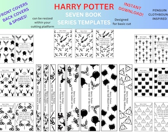 Harry Potter - Penguin Clothbound Editions inspiriert - Buchbinde Cover Vorlagen