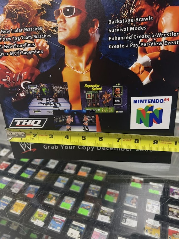 WWF No Mercy Nintendo 64 Standee Countertop Display - Etsy
