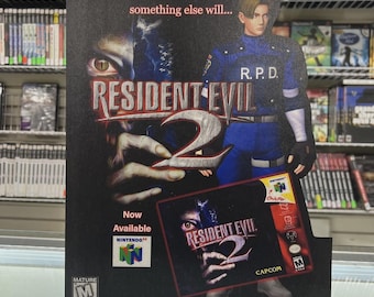 Resident Evil 2 N64 Display Countertop Standee