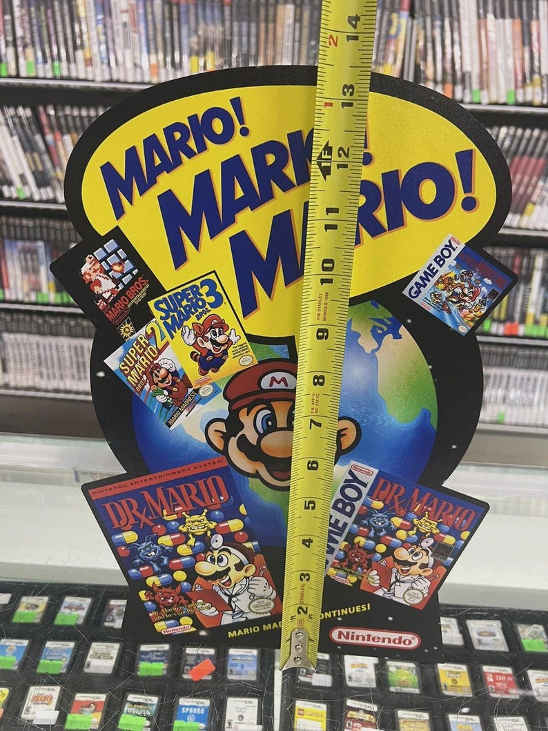 Mario Display Set Dr Mario Madness Nintendo Display Countertop Standee - Etsy