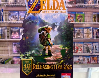 Zelda Ocarina of Time 2026 switch 2 countertop standee