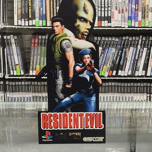 Exhibidor de mostrador de Resident Evil PS1
