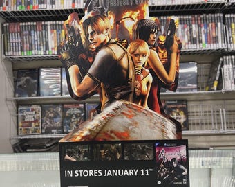 Resident Evil 4 Nintendo GameCube Countertop Standee B
