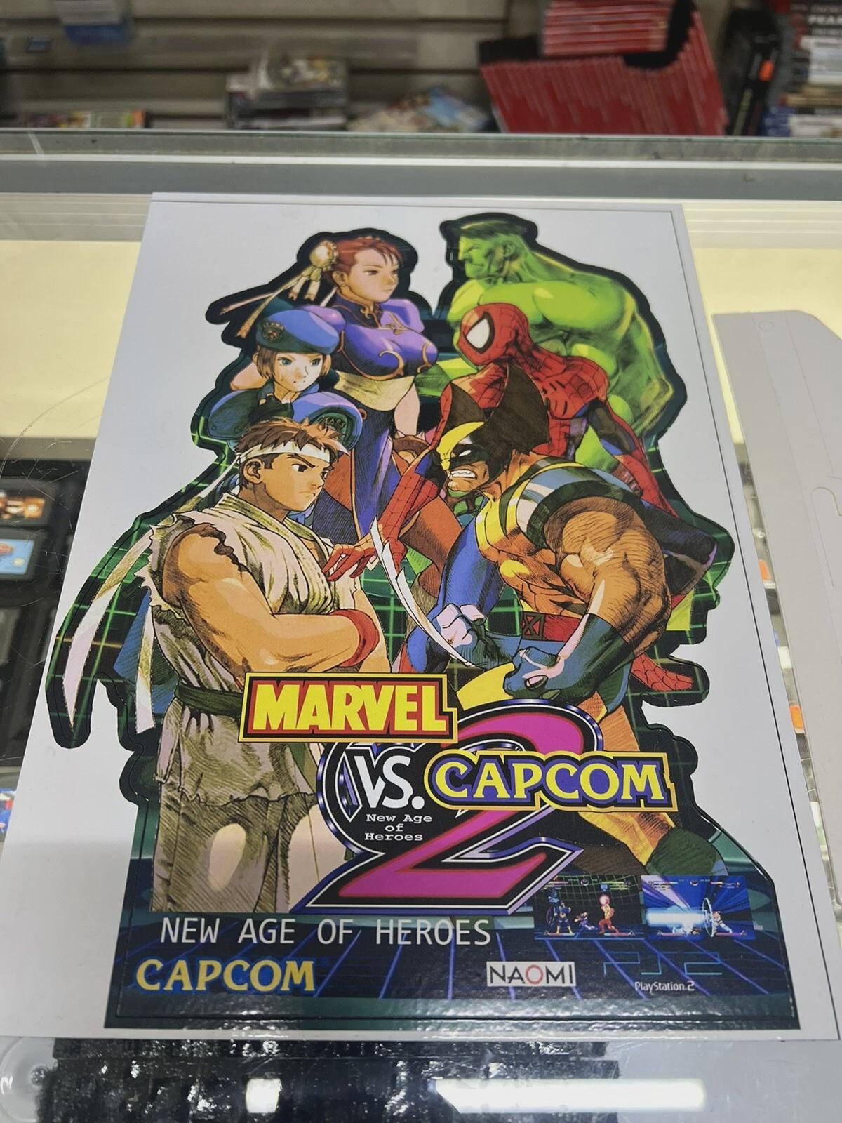 Marvel Vs Capcom 2 Promo-like Display Ps2 Countertop Standee - Etsy