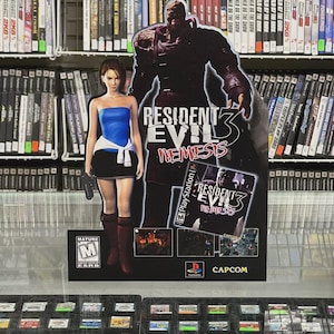 Resident Evil 3: Nemesis PS1 Exhibición de mostrador Standee