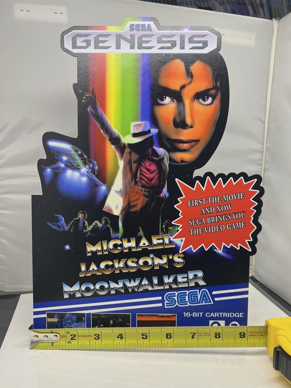 Michael Jackson's Moonwalker Sega Genesis Promo-like Display