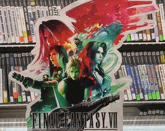Final Fantasy VII 7 Rebirth Key Art Custom Promo-like Display Countertop Standee