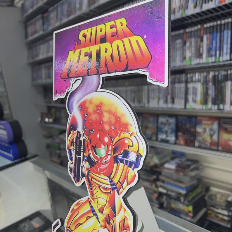 Super Metroid SNES Display Countertop Standee - Etsy