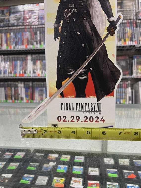Final Fantasy VII 7 Rebirth Sephiroth Custom Promo-like Display
