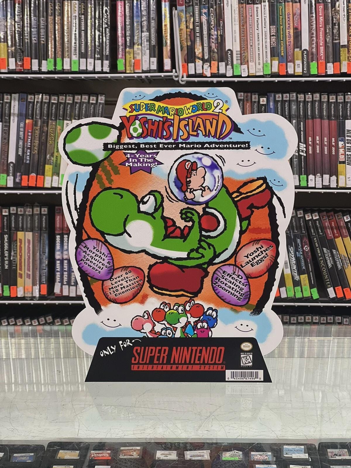 Super Mario World 2: Yoshi's Island SNES Display Countertop