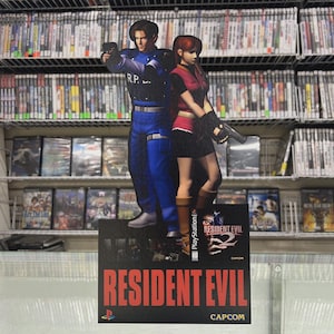 Exhibidor de mostrador de Resident Evil 2 PS1