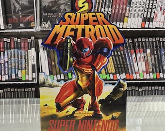 Super Metroid Nintendo Power Display Countertop Standee