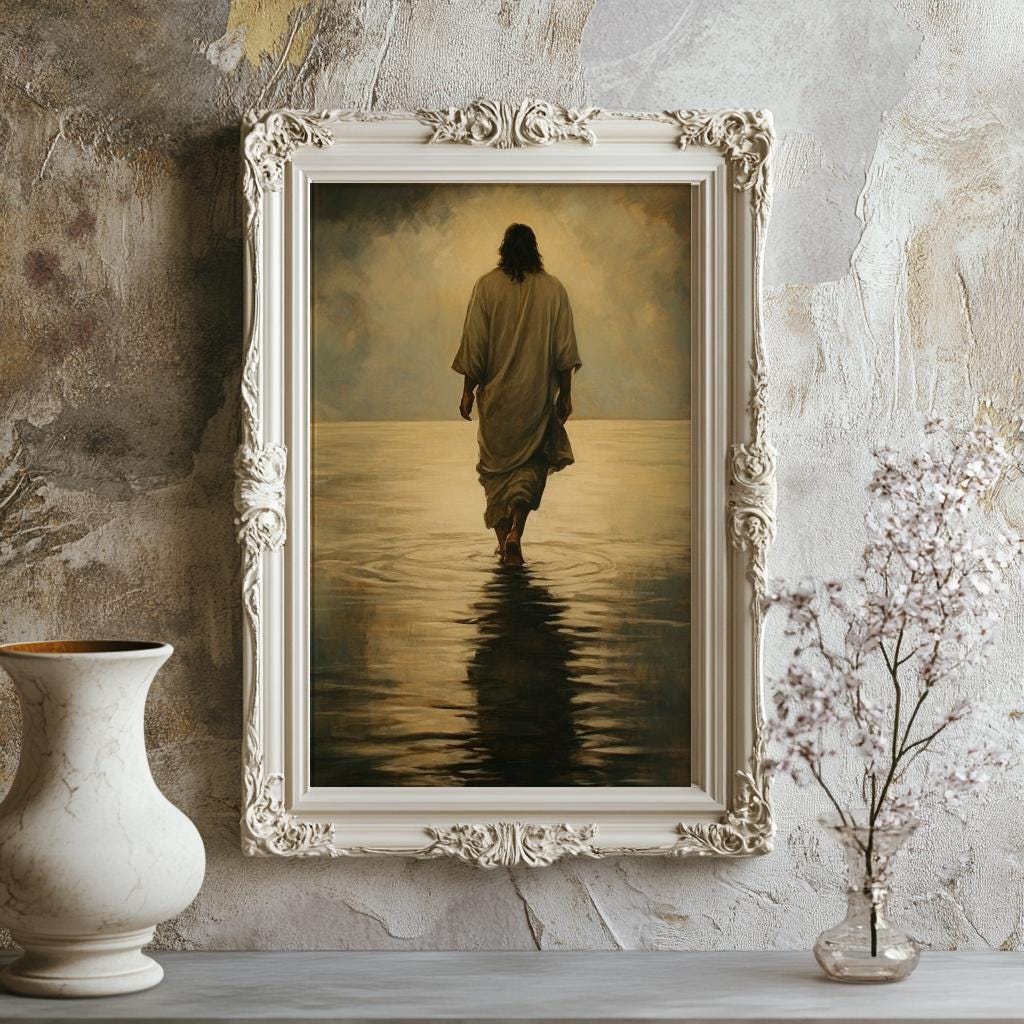 Jesus Christ Portrait Painting Art Print (digital Download) - Etsy
