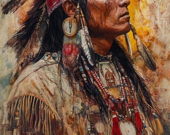 Whispers of Land-olieverfschilderij op canvas 48 x 24 - Home Decor Southwest Western Art