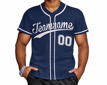 Custom Baseball Jersey For Baseball Fans, Personalized Stitched/Printed Team Name Number Baseball Team Uniforms, Baseball Lover Gift