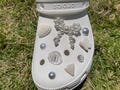 pearl ribbon shoe charm product logo