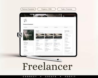 Plantilla de sistema operativo Notion Freelancer, CRM, gestión de proyectos y clientes