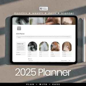 Notion Template, 2025 Ultimate Life Planner, All in One Notion Dashboard, That Girl Aesthetic, Notion ADHD Digital Planner