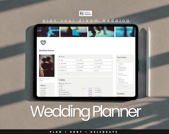Notion Wedding Planner Template, Budget, Guest List (Digital Download)