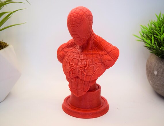 Spider-Man Bust – 3D Printed Marvel Decor, Iconic Wall-Crawler Collectible