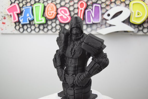 Judge Dredd Statue | Handcrafted Collectible | Unique Gift for Sci-Fi Fans & Comic Lovers | Home Decor