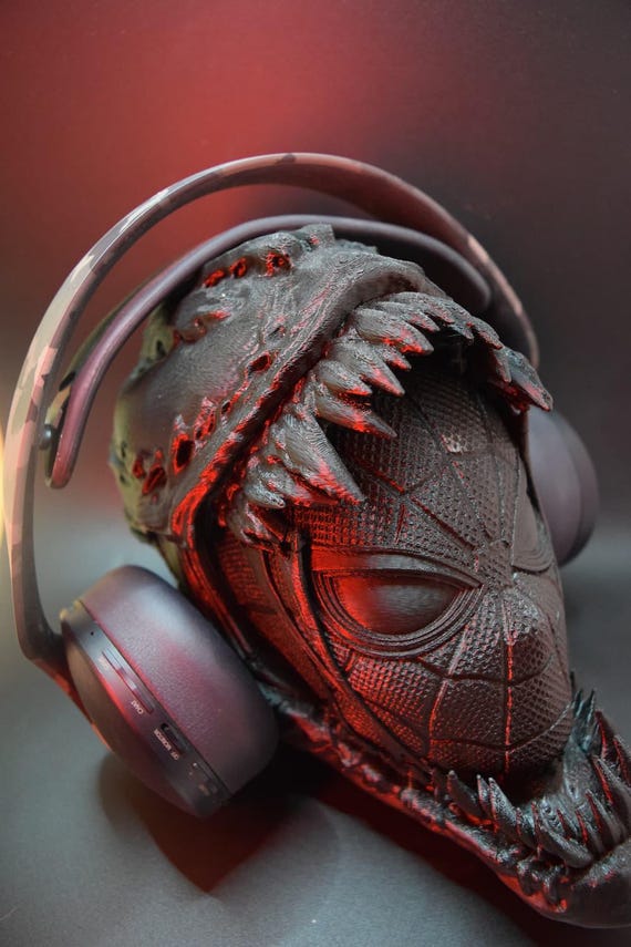 Venom Spiderman Headphone Stand | Marvel Decor & Gaming Accessory for Collectors Fans