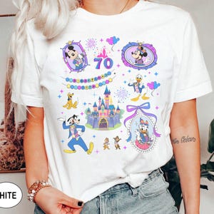 Mickey And Friends Disneyland 70th Anniversary Shirt, Disneyland Resort Shirt, 70 years of magic shirt, Platinum Celebration Tee