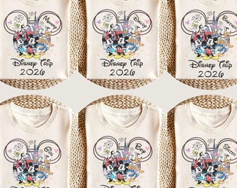 Personalized Mickey & Friends Disney trip Shirt, Disneyland Magical Castle Shirt, Family Trip 2026 Tee, Disneyland Vacation Shirt