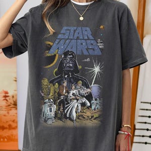 Retro Disney Star Wars Shirt, Vintage Star Wars Comfort Colors Shirt, Star Wars A New Hope Faded, Disneyworld Shirts, Star Wars Day Shirt