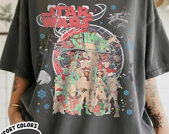 Star Wars Merry Christmas Shirt, Star Wars Christmas Shirt, Star Wars Xmas Trip shirt, Galaxy Wars Christmas Party Tee