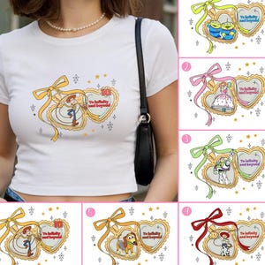 Coquette Bow Toy Story Baby Tee, Disney Locket Toys Story Tank Top, To infinity and beyond, Disney Trip Shirt, Disney Pixar Matching Tee