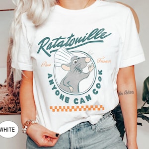 Ratatouille Shirt, Vintage Ratatouille Gusteau&#39;s Shirt, Remy anyone can cook Shirt, Little Chef shirt, Remy Shirts
