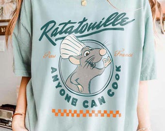 Ratatouille Shirt, Vintage Ratatouille Gusteau's Shirt, Remy anyone can cook Shirt, Little Chef shirt, Remy Shirts