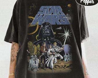 Retro Disney Star Wars Shirt, Vintage Star Wars Comfort Colors Shirt, Star Wars A New Hope Faded, Disneyworld Shirts, Star Wars Day Shirt