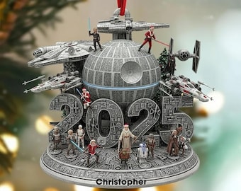 Personalized Star Wars Christmas Ornament, Custom Family Ornament, Star Wars Tree Decor, Holiday Decoration, Unique Christmas Gift 2025