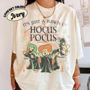 Retro Disney Hocus Pocus-tröja, Minnie Daisy Clarabelle Hocus Pocus-tröja, Sanderson Sisters-inspirerad Disney Halloween-tröja, Disney Spooky bild 2