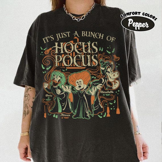 Retro Disney Hocus Pocus Shirt, Minnie Daisy Clarabelle Hocus Pocus Shirt, Sanderson Sisters Inspired Disney Halloween Shirt, Disney Spooky