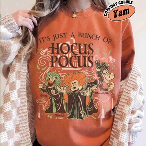 Retro Disney Hocus Pocus-tröja, Minnie Daisy Clarabelle Hocus Pocus-tröja, Sanderson Sisters-inspirerad Disney Halloween-tröja, Disney Spooky bild 4