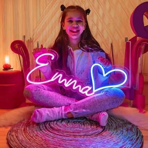 Custom neon Led Neon Light Name & Letter Logo Neon Sign for Bedroom Birthday Party Home Wall Decoration