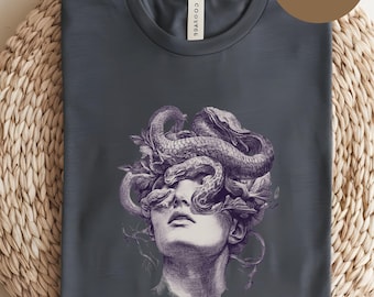 Justifiably Furious, Medusa Comfort Colors T-shirt, Bold Greek