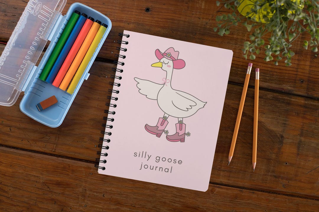 Notebook Goose Silly Goose Journal - Fun and Quirky Spiral Notebook, Perfect Gift for ...